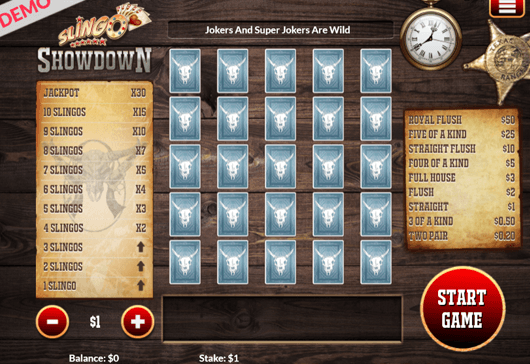 Slingo Showdown game demo